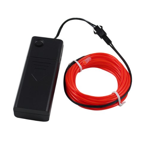 Lerway Red 5M Tron Neon Glowing Electroluminescent Wire EL Wire with