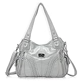 schultertasche schwarz silber MULTI POCKETS - Die personalisierten Tragetaschen, die in zwei großen Reißverschluss-Innenfächern gestaltet sind und mit einigen kleinen Reißverschlusstaschen verziert werden, was sehr praktisch ist, um Gegenstände zu tragen.