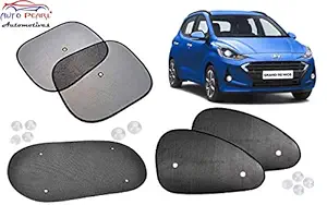 Auto Pearl -Car Auto Window Side, Rear Sunshade Curtains for - Hyundai I10 Grand Nios