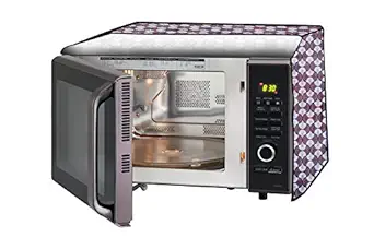 Stylista Microwave Oven Cover for Borosil Prima 30 Liter 1500 Watt Convection Oven Toaster Griller (OTG) Counterchange Pattern Grey