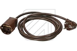 COLOURS MANUFAKTUR YOUR COLOUR YOUR LIFE Cavo di prolunga * diversi modelli, colori, lunghezze e campi di applicazione disponibili * (2 m, marrone Schuko)