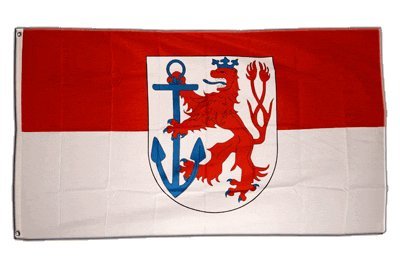Flagge Deutschland Stadt Düsseldorf - 90 x 150 cm
