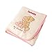 Personalised Button Corner Baby Girl Blanket