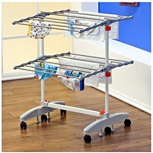 Badoogi BDE-V12 Foldable Heavy Duty and Compact Storage Drying Rack System, Personal Size