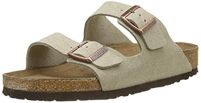 Birkenstock Arizona, Sandales Bout Ouvert Hommes, Beige Taupe, 42 EU
