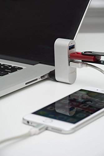 Sabrent USB HUB Premium 3-Port-Aluminium-Mini-USB-3.0 drehbaren Hub [90°/180° Grad drehbar] (HB-R3MC) - 6