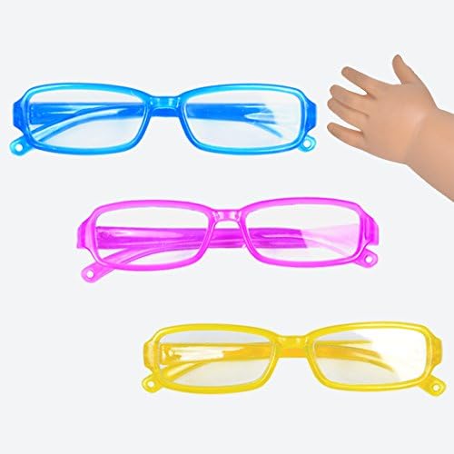 iBayda Different Color 3pc/Set Doll Eye Glasses For 18 inch American Girl