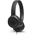 JBL Tune 500 Cuffie Sovraurali, Cuffia On Ear con Microfono e Comando Remoto ad 1 Pulsante, Cablato, Nero