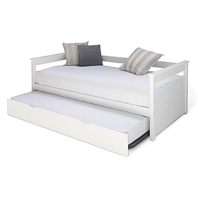 FEELHARMONIE Générique Lit gigogne 90x190 - Bois massif blanc