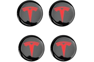 ‎SHOWEV ShowEv Tesla-Logos auf der 19"-Radkappe des Tesla Model Y (schwarz rot)