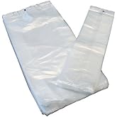 IMBALLAGGI 2000 - Sacco In Polietilene Hd, Sacchetti Trasparenti Adatti per Alimenti, Misura 12+8X30