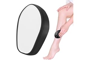 Crystal Hair Eraser, Humitay Crystal Hair Remover Painless Exfoliation, Hair Removal Tool for Arms Legs and Back, Portable Mild Hair Remover Stone, Reusable & Washable