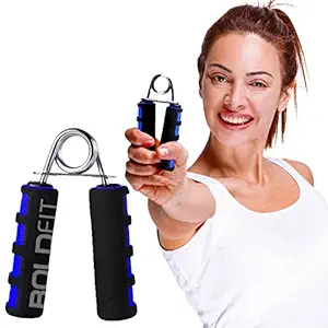 Boldfit Hand Grip Strengthener with Foam Handle, Hand Gripper for Men & Women for Gym Workout Hand Exercise Equipment to Use in Home for Forearm Exercise, Finger Exercise Power Gripper