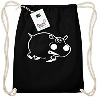 Organic Gymsac Funny Animals Hippo, red, One Size
