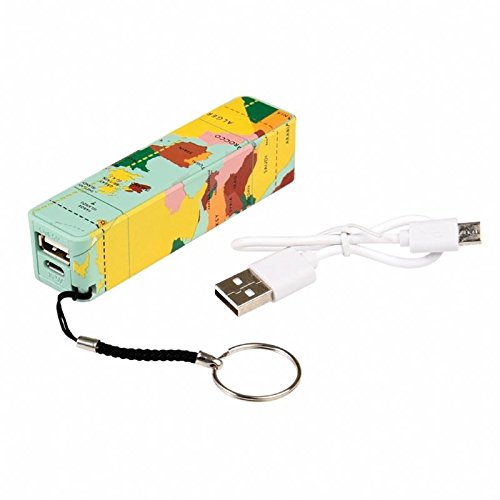Preisvergleich Produktbild Oplader powerbank vintage world map