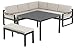 Produktbild KETTLER Advantage Gartenmöbel-Sets Ocean Casual Dining Eckset anthrazit inklusive Kissen, mehrfarbig