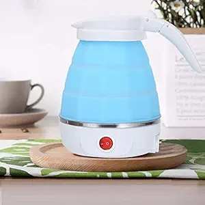 Turtle King Travel Foldable Electric Kettle for hot Tea and Fast Water Boiling Dry Protection Food Grade Silicone Used in Coffee,Tea,Milk, Etc Multi Colour