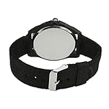 IG Invictus Mann Uhr Retro Entwurfs Nylonband analoge Legierungs Quarz Armbanduhr Vintage Herrenuhr mit Nylonarmband ZYB 3 Schwarze Retro Männer Nylon Uhr