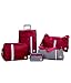 3G 5Pc Maroon Polyester Travel Bag Combo(Suitcase ,Strolley Duffle Bag, Drum Bag,Pouch ,Messenger Bag) RS.1850.00