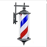 ATTRAKTIVER STIL: Klassisches Barber-Shop-Schild, attraktives Symbol Weiß Rot Blau Romantisches Rotary-Licht für Friseursalon-SPA-Unternehmen zieht viele potenzielle Kunden und Besucher an.