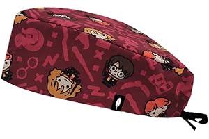 ROBIN HAT - Cuffie da Sala Operatoria Red Harry Potter Capelli Corti - 100% Cotone (Autoclave) - Massima comodità