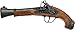 Produktbild J.G.Schrödel Blunderbuss Pirat: Spielzeugpistole für Zündplättchen, ideal für das Piraten-Kostüm, in Box, für 100-Schuss-Munition, 27 cm, braun / grau (503 1699)