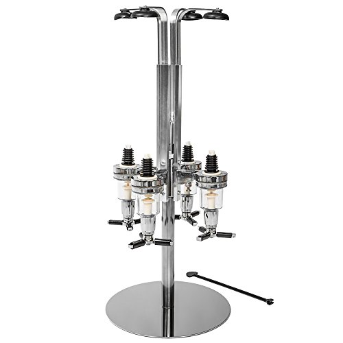 TecTake Getränkeportionierer für 4 Flaschen Bar Butler Tischständer 4cl - 2