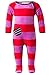 Phister & Philina Black Baby Girls FRESH BABY Strampler Striped Footies, Multicoloured (teaberry), 3-6 Months (Manufacturer size: 68)