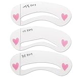 SODIAL(R) 4 Styles Eyebrow Grooming Stencil Kit Template Make Up Shaping DIY tools