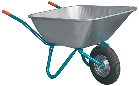 Mefro 11140 Schubkarre Bully 140 Liter mit doppeltem Boden