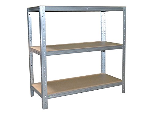 Steckregal 90x120x60 | 3Böden | 525kg Tragkraft | Kellerregal Werkstattregal Lagerregal Regal Metallregal