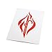 Produktbild Feuerwehr Firefighter Aufkleber BASIC Line FIRE red / rot | kleiner Outdoor Sticker 4,8 x 7 cm - FIRE & FIGHT Streetwear®