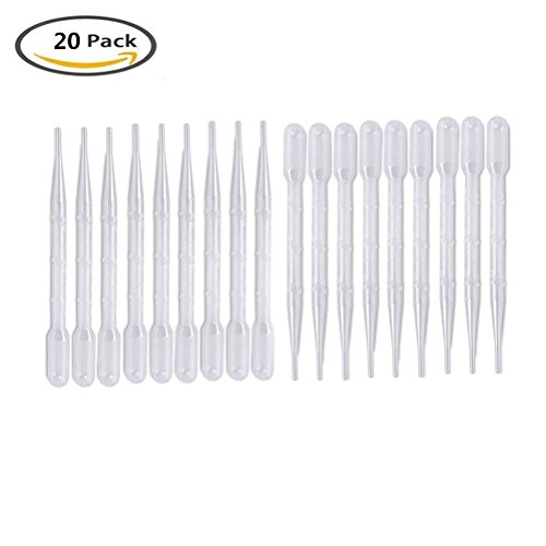 Ciaoed White 3ml Einweg-Plastik-Augentropfen Polyethylen-Transfer-Pipetten (20 PCS) - 2