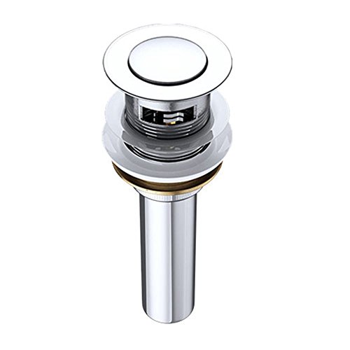 durovin baños PU02 84338 Ultra elegante redondo botón estilo moderno latón macizo desagüe para lavabo enchufe