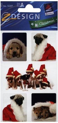 Preisvergleich Produktbild AVERY Zweckform ZDesign WeihnachtsSticker ´Hund´ 52269