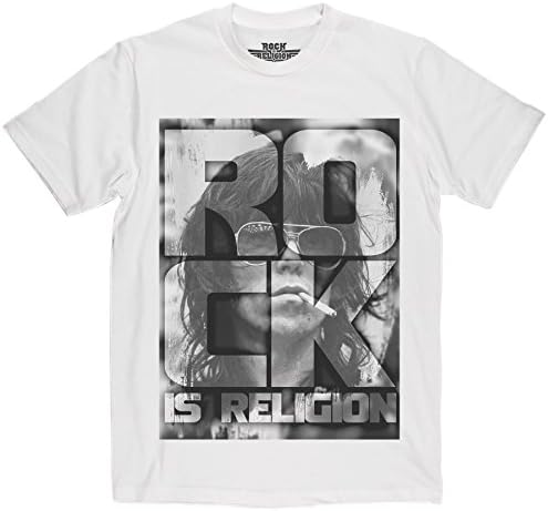 Rock Is Religion Keef Retro Punk Rock Metal Indie Graphic T-Shirt (white/print xxlarge)