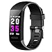 Produktbild Fitness Armband mit Pulsmesser Blutdruckmessung, Fitness Tracker Schrittzähler Uhr Wasserdicht IP67 Pulsuhren Stoppuhr Sport Aktivitätstracker Schlafüberwachung Anruf SMS für Kinder Damen Männer