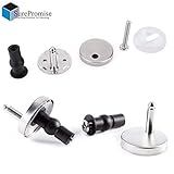 Genaue Abmessung sehen Sie auf dem Bild. Groß für gebrochene oder alte Toilettensitzscharniere.