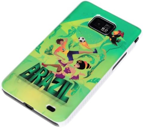 deinPhone AR-130216 Protective Hard-Shell Cover for Samsung Galaxy S2 with Brazil World Cup Brazilian Samba Design