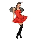Sexy Kostüm Marienkäfer Damenkostüm Fasching Karneval Damen Käferkostüm Käfer Kostüme Gr L 42/44