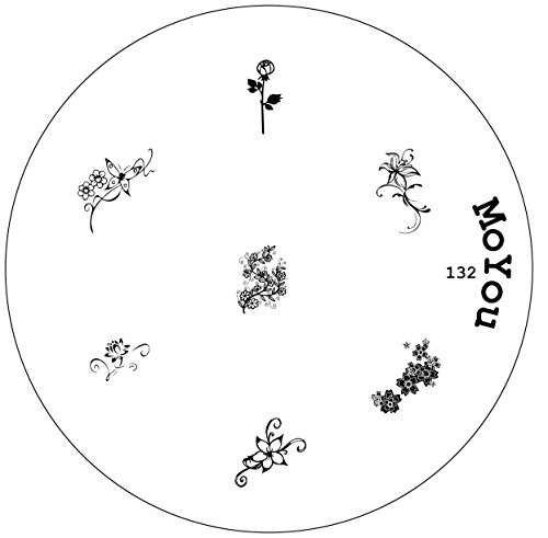 MoYou Nails Original Image Plate 132 Nail Accessories Manicure Stamping Nail Art Easy to Use on Gel or Natural Nails to Provide You Beautiful and Fashionable Nails