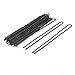 20 Pcs 7cm Long Black Plastic Flexible DIY Hair Bun Pin for Woman