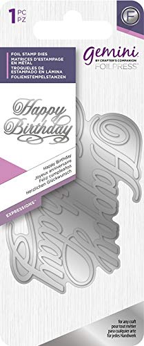 Preisvergleich Produktbild Gemini Happy Birthday Foil Stamp