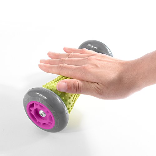iRegro Muskel Roller Stick, Hand und Fuß Massage Roller, faszien rolle fussroller massage stick, Trigger Point Massageroller, Handgelenke und Unterarme Übungsroller, Recovery Tool für Plantar Fasciitis, Fersenschmerzen (Grau Rad) - 7