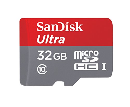 SanDisk Ultra Android microSDHC 32GB bis zu 48 MB/Sek, Class 10 Speicherkarte + SD-Adapter