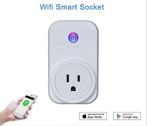 LXX Smart Plug Outlet, Mini Wireless WiFi Smart Plug Socket, Compatible with Alexa Remote Control By Smartphone from Anywhere Anytime, Switch On/Off, Timing Function, No Hub Required