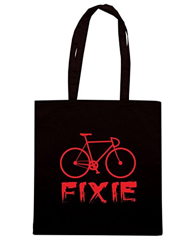 T-Shirtshock - Bolsa para la compra T0843 fixie bicicletta auto moto m