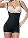Produktbild DeepTwist Damen Shapewear offene nahtlos Büste Bodysuit Korsett Taillenformer Figurformender Body Shaper Schwarz und Beige, UK-SZ7102-Black-XL