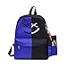 Produktbild Longzjhd 2 Stück Frau Lächeln Schulter Bookbags Mädchen Schule Reise Rucksack Tasche Mode Damen Handtasche Tasche Frauen Shopper Kuriertasche tragbar praktisch Schultertasche