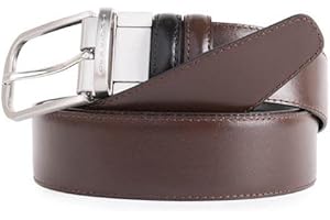 PIQUADRO Cintura uomo doubleface con fibbia ad ardiglione